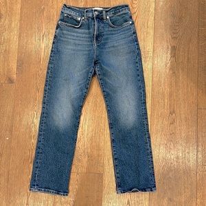 Madewell 90’s Straight Barlow wash NM749 27 petite! Perfect condition!